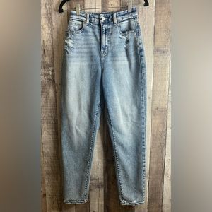 American Eagle Straight Curvy High Rise Mom Jeans